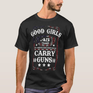 Camiseta Boas Carregares De Guns .45 Caliber Segunda Emenda