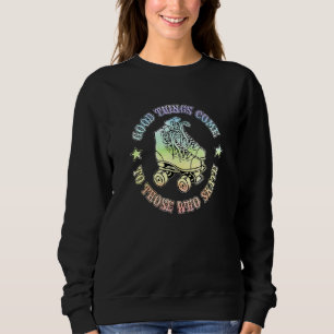 Camiseta Boas Coisas Vêm Para Quem Patina Colorido Rolle