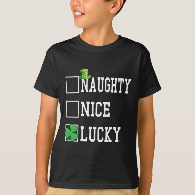 Camiseta Boas Dias de São Patrícios Felizes E Sortudas. (Frente)