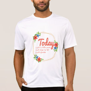 Camiseta boas e positivas citações para o sucesso