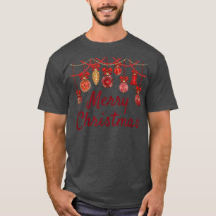 Camiseta Boas Férias Ornando Feliz Natal Hanukkah