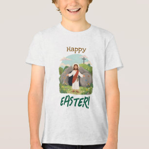 Camiseta Boas Festas de Páscoa Bem Desejos Sexta-Feira Sant