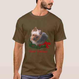 Camiseta Boas festas de Yorkie