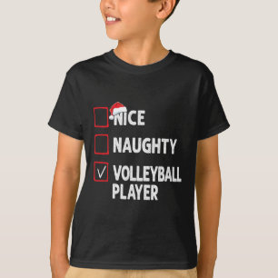 Camiseta Boas Garotas de Natal Do Jogador De Voleibol