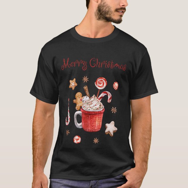 Camiseta Boas guloseimas Feliz Natal (Frente)