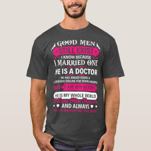 Camiseta Boas Homens Ainda Existem Médico Presente Doutor T