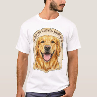 Camiseta Boas Jornadas Começam com um Rabo a Abanar - Retri