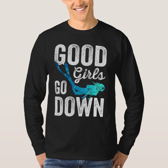Camiseta Boas Meninas Abaixo Scuba Merging (Frente)