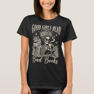 Camiseta Boas Meninas Lêem Livros Ruins Leitor de Smut Engr