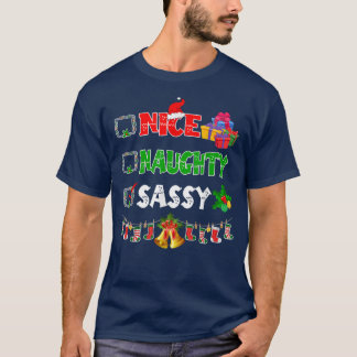Camiseta Boas Noites de Natal, Sassy, Sant