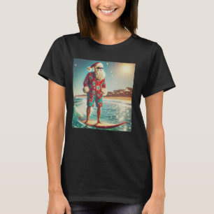 Camiseta Boas Papais noeis de Natal em julho Meninos Havaia