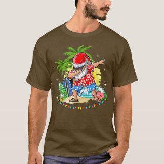 Camiseta Boas Papais noeis de Natal em julho Meninos Havaia