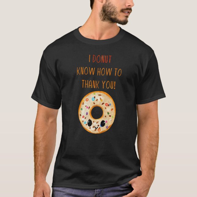 Camiseta boas rosquinhas de comidas delicadas, citação 1 (Frente)