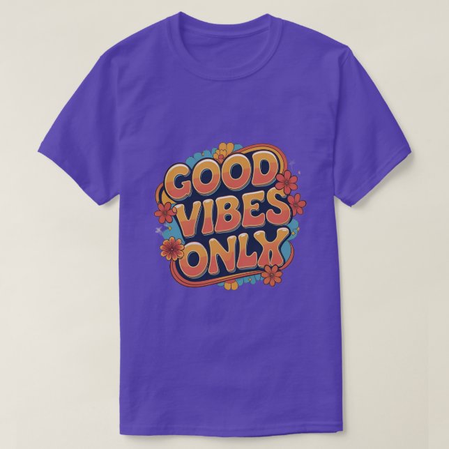 Camiseta Boas Vibes Apenas Refletem Des de Cotação Positiva (Frente do Design)