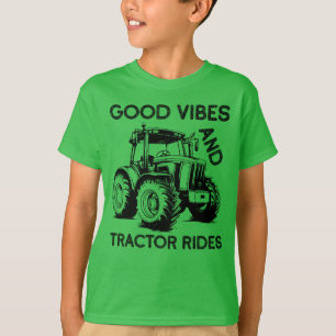 Camiseta Boas Vibes e Trator Rides Kids