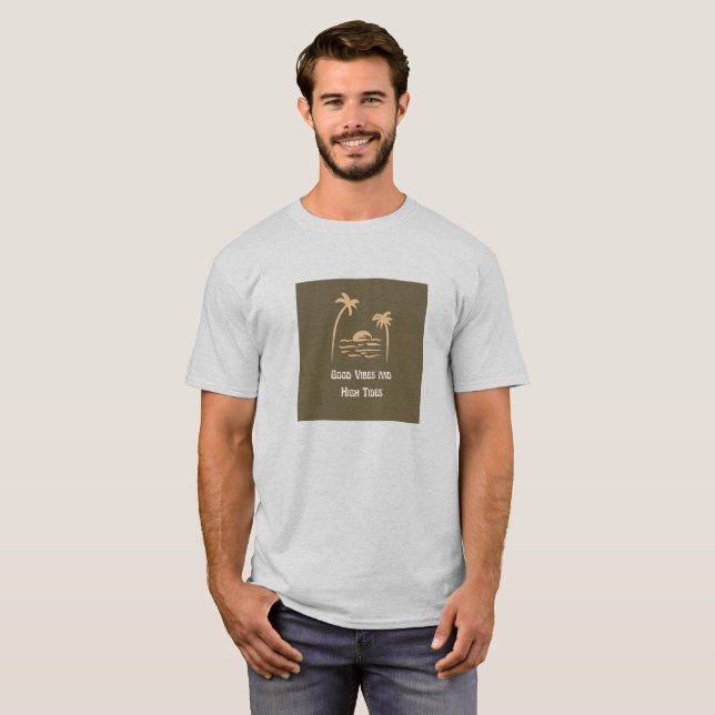 Camiseta Boas víblias e altas marés (Frente Completa)