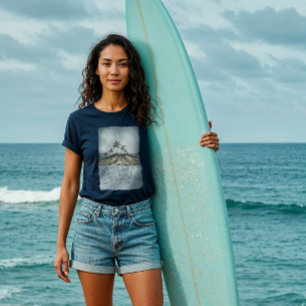 Camiseta Boas Víblias Oceanas Marcham Palmeiras Tropicais