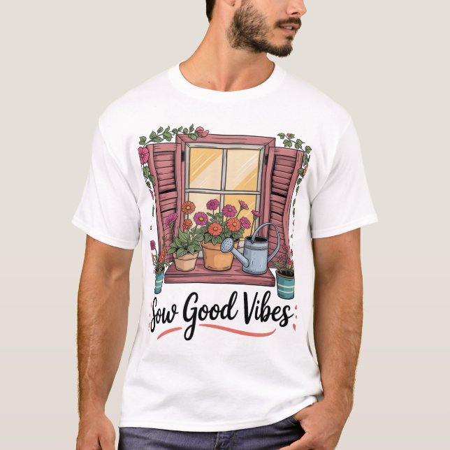 Camiseta boas vibrações (Frente)