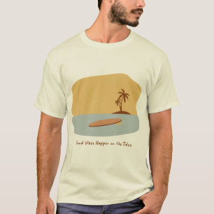 Camiseta Boas Vibrações Acontecem nas Marés Minimal Surf Be