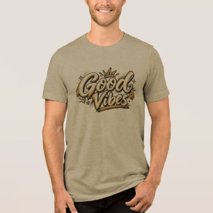 Camiseta Boas Vibrações Estética Off White Gold Dust
