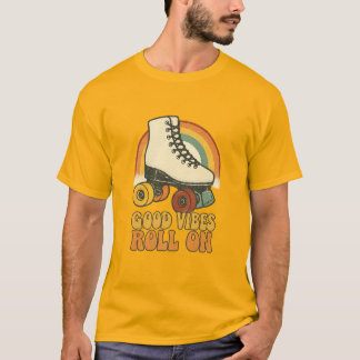 Camiseta Boas Vibrações – Patins Vintage Arco-íris