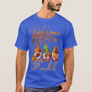 Camiseta Boas-vindas, Ação de Graças, Três Gnomos Pumpkins