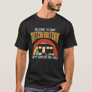 Camiseta Boas-vindas ao acampamento de autohome Retro Carav
