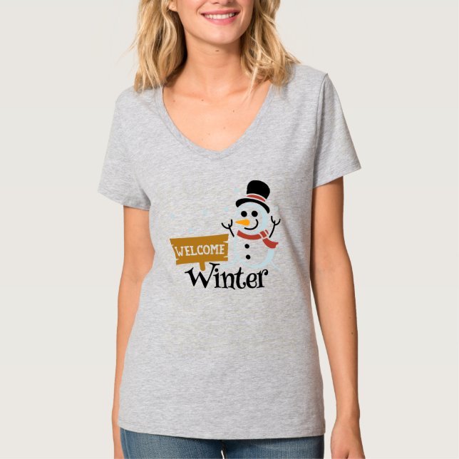 Camiseta Boas-vindas ao inverno (Frente)