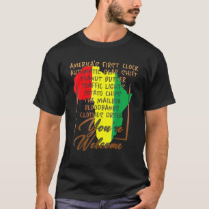Camiseta Boas-vindas ao Orgulho da História Negra América A