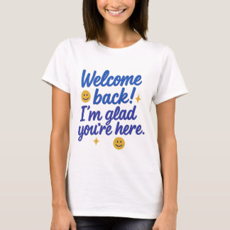 Camiseta Boas-vindas ao Teto de Mensagem Positiva
