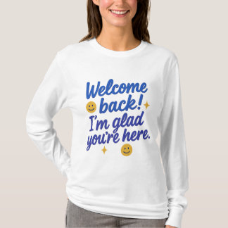 Camiseta Boas-vindas ao Teto de Mensagem Positiva