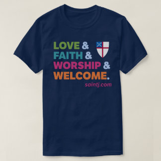Camiseta Boas-vindas coloridas Unisex St. James