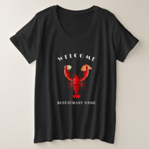 Camiseta boas-vindas Lobsti sushi marisco Nome personalizad