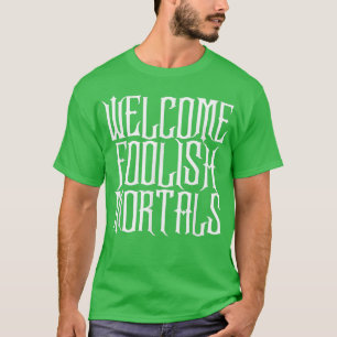 Camiseta Boas-vindas Mortais Idiotas Aspirando e Memória