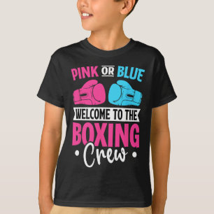 Camiseta Boas-Vindas, Rosa Ou Azul, À Tripulação De Boxing,