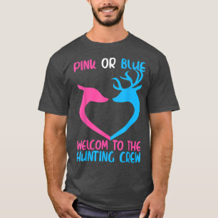 Camiseta Boas-Vindas, Rosa Ou Azul, Ao Gende Da Tripulação
