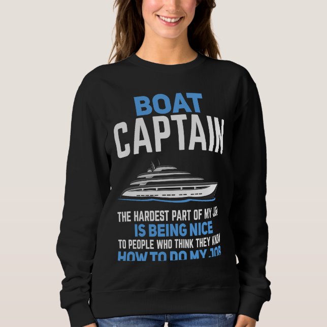 Camiseta Boat Captain The Hardest Part of My Job  Boating (Frente)