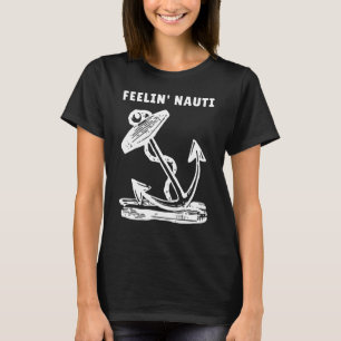 Camiseta Boat Feelin Nauti à vela Humor Barco