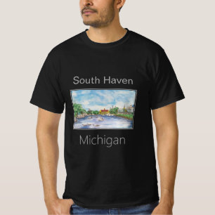 Camiseta Boat Harbor Inlet, South Haven, Michigan