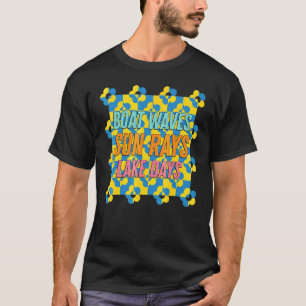 Camiseta Boat Waves Sun Rays Lake Days Life Trip Sumo