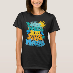 Camiseta Boat Waves Sun Rays Lake Dias Férias