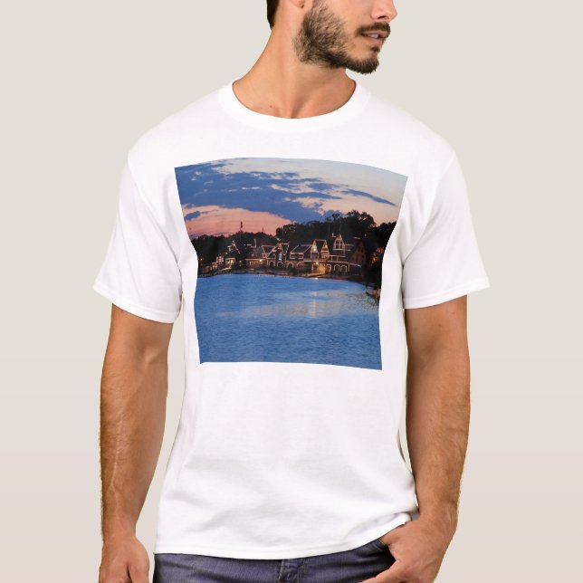 Camiseta Boathouse Row Dusk (Frente)