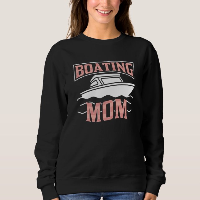 Camiseta Boating Mom Captain Ship Boat Yacht Mother Mommy M (Frente)