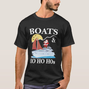 Camiseta Boats Ho Hos Natal Pajama Engraçado Humor Xmas