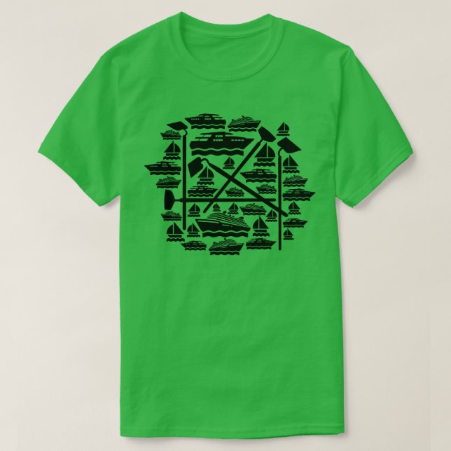 Camiseta Boats Hoes engraçado (Frente do Design)