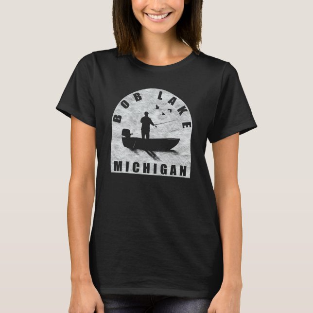 Camiseta Bob Lake Fish Michigan (Frente)