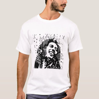 Camiseta Bob Marley Pixel Cuadrado
