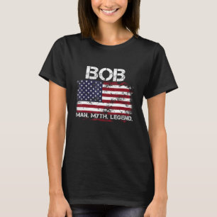 Camiseta Bob O Homem O Mito A Legenda Estados Unidos Bandei