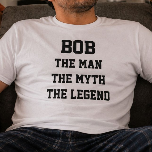 Camiseta Bob O Homem O Mito A Lenda Presente De Nome Engraç (Criador carregado)