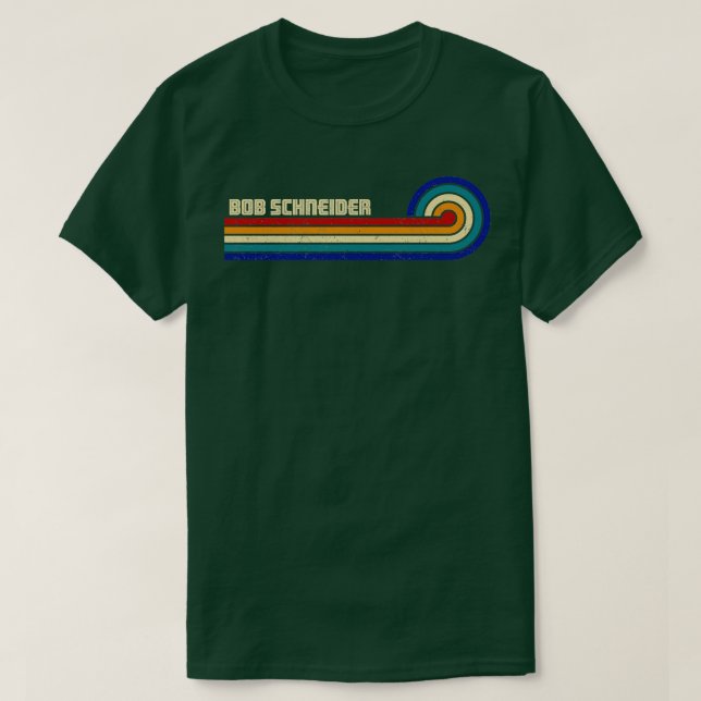 Camiseta Bob Schneider Retro Sunset (Frente do Design)